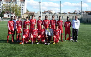 Coupe du Rhône :  U15(2) éliminés - FC Lyon (3) 